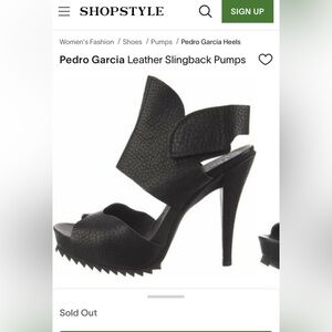 Pedro Garcia Leather Slingback pumps never worn